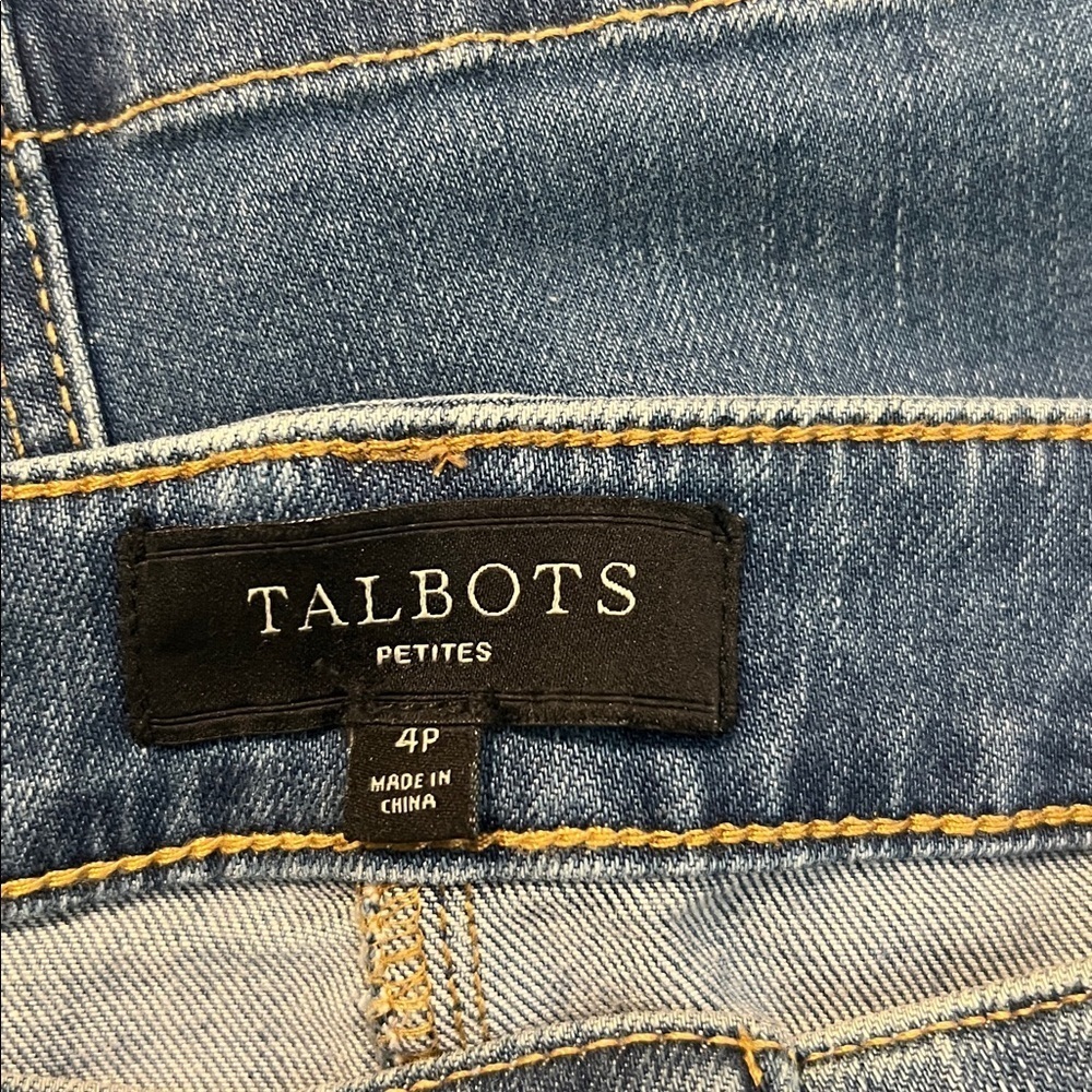 Talbots Blue denim jeans Pencil Skirt - Picture 6 of 6